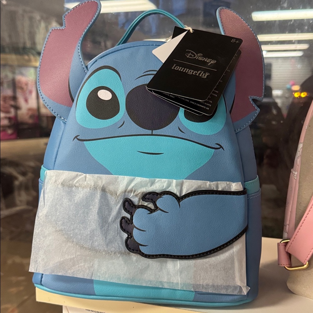 Loungefly Disney Stitch Magnetic Hands Mini Backpack